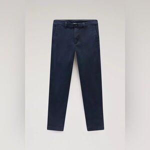Woolrich Navy Blue Chino Pants,Stretch Cotton Twill-by Loving Kindness Everyday